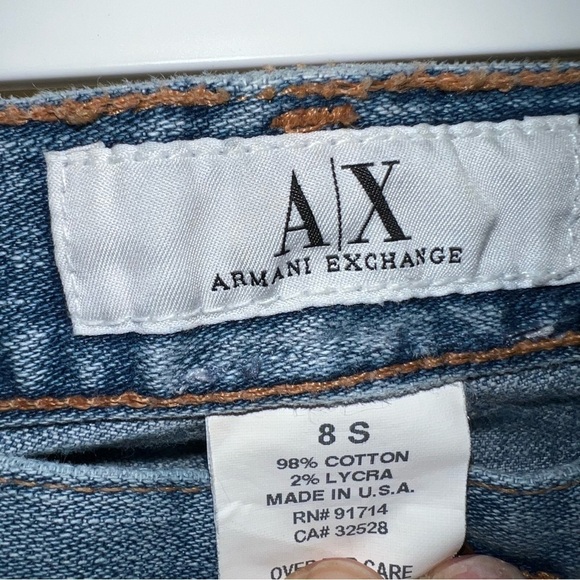 A/X Armani Exchange Women’s Medium Wash Bootcut Jeans Size 8S - Picture 2 of 12